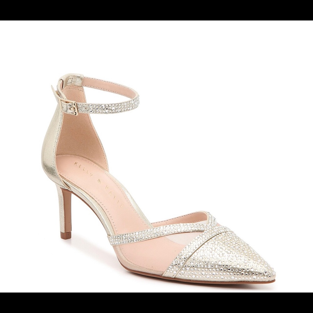 Rhinestone Pointy Heels. Wedding Heels. Party Heels